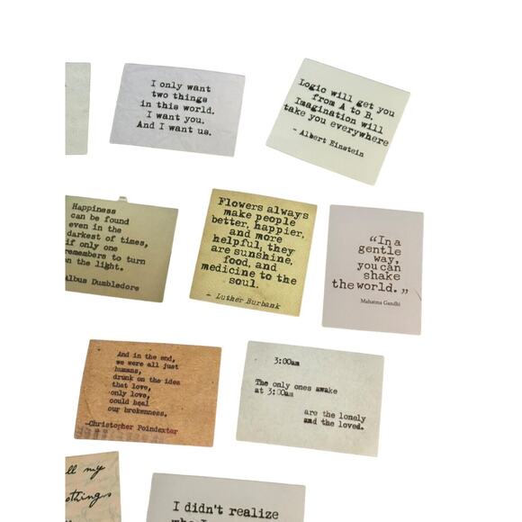 Inspirational Quotes Stickers Lot Of 30 Journaling Cup Laptop Locker Happiness - Picture 6 of 10